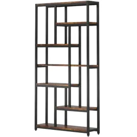 regal-7-poziomowy-hoga-u0020x-czarny-brazowy-200-x-100-x-30-cm-trwaly