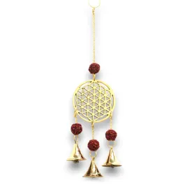 dzwonek-wietrzny-mosiezny-kwiat-zycia-z-koralikami-rudraksha-27-cm