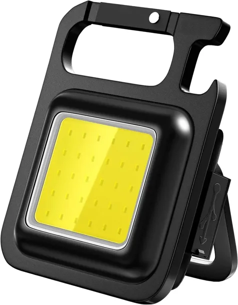 MINI LATARKA LED PRZENOŚNA ROBOCZA Z BRELOKIEM USB WODOODPORNA 1 SZTUKA