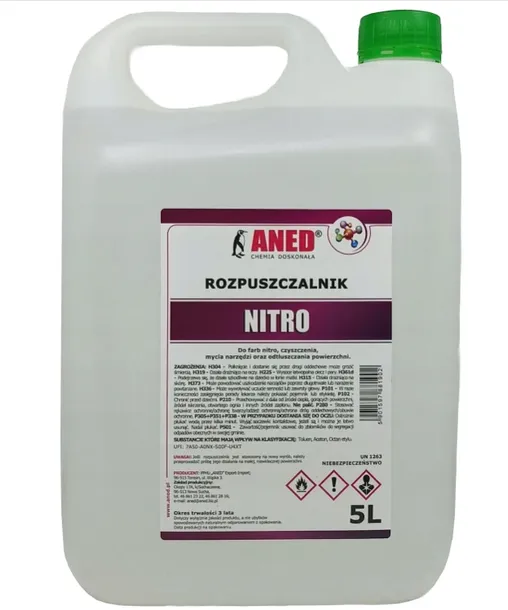 ROZPUSZCZALNIK ROZCIEŃCZALNIK NITRO 5L SUPER JAKOŚĆ