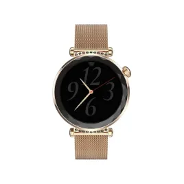 smartwatch-damski-z-dwoma-opaskami-zlota-i-rozowa-kroki-tetno-itp