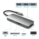 hub-usbdodocool-dc68-7w1-3xusb-a-hdmi-usb-c-karty-sd-tf-szary-stan-powystawowy