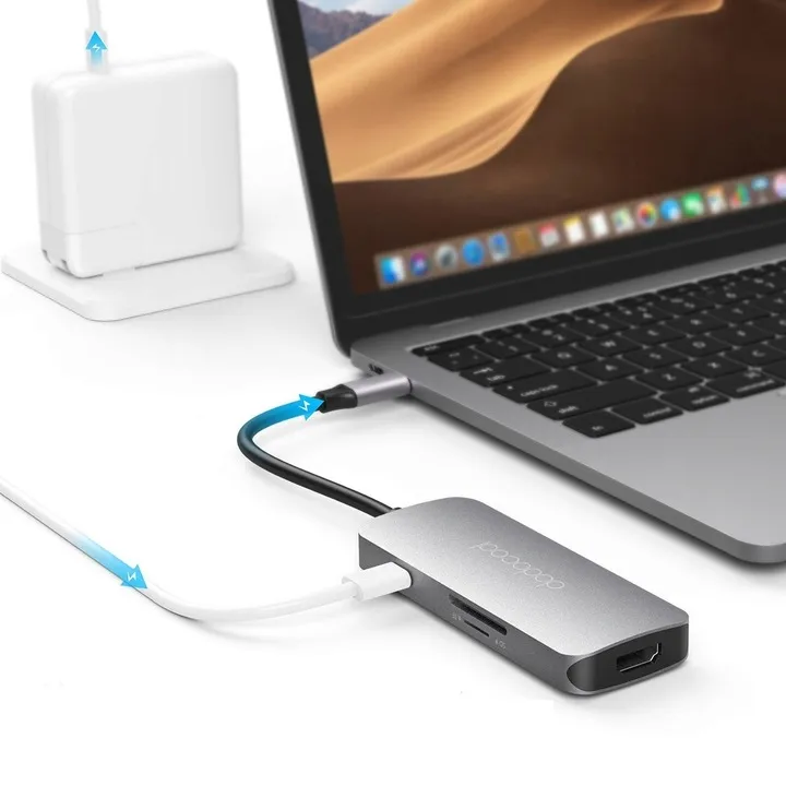 hub-usbdodocool-dc68-7w1-3xusb-a-hdmi-usb-c-karty-sd-tf-szary-stan-powystawowy