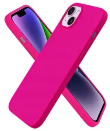etui-na-telefon-iphone-14-plus-silikonowe-neonowo-rozowe-ornarto