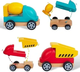 drewniane-samochodziki-dla-dzieci-woodenfun-ciezarowka-betoniarka