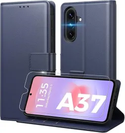 etui-z-klapka-na-telefon-galaxy-a37-granatowe-ze-szklem-hartowanym-peakally