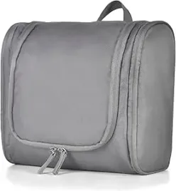 kosmetyczka-podrozna-unisex-szara-z-haczykiem-do-powieszenia