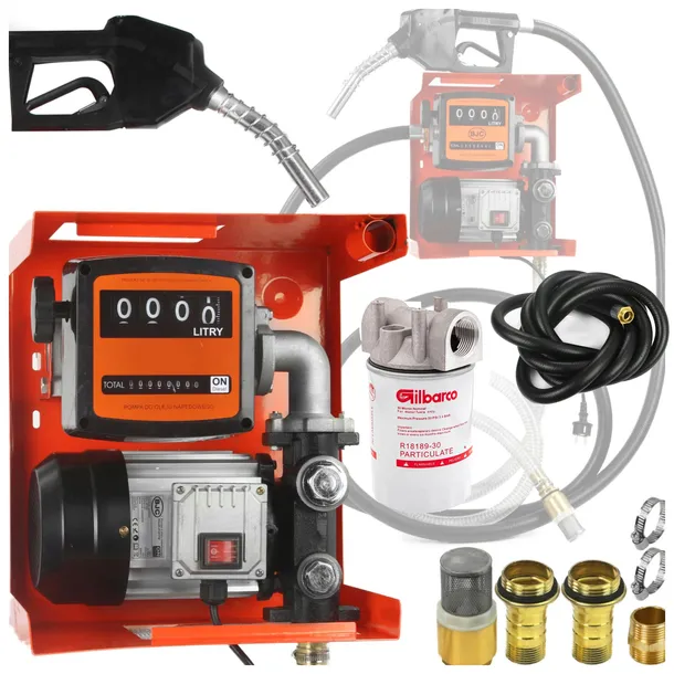 POMPA PALIWA CPN DYSTRYBUTOR OLEJU ROPY AUTO STOP 70L + FILTR ZESTAW