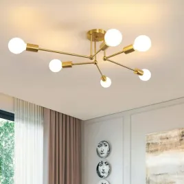 lampa-sufitowa-zyrandol-sputnik-nowoczesny-zloty-6-punktow-swietlnych