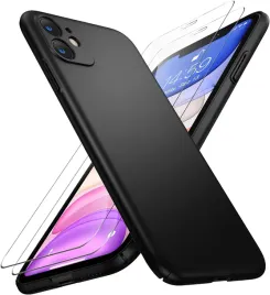 etui-cienkie-matowe-czarne-do-iphone-11-2-szkla-hartowane