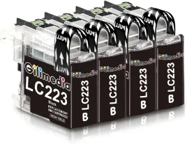 czarne-wklady-atramentowe-tusz-4x-gilimedia-lc223-do-brother