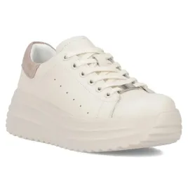 sneakersy-damskie-bezowe-filippo-dp6739-polbuty-skorzane-na-platformie