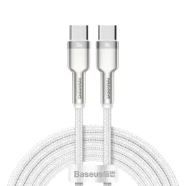 kabel-baseus-cafule-metal-100w-usb-c-usb-c-2m-bialy