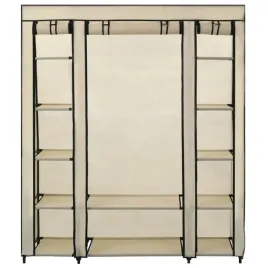 vidaxl-szafa-z-przegrodami-i-drazkami-kremowa-150x45x176-cm-tkanina