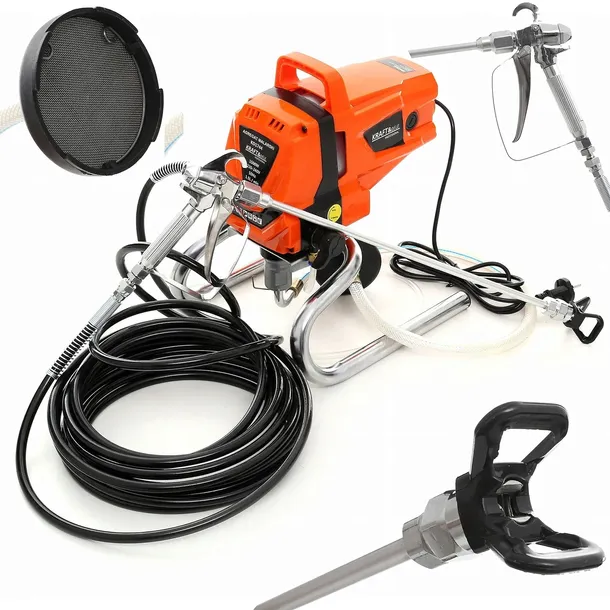 Agregat malarski hydrodynamiczny 1500W pistolet wąż 10M 1,5 L/min 220 BAR