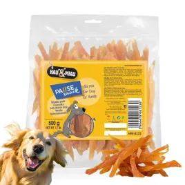 hau-miau-pausesnack-przysmak-dla-psa-miekkie-paski-z-kurczaka-500g