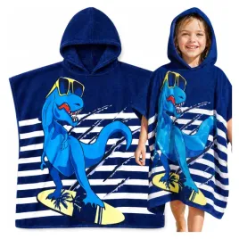 recznik-dzieciecy-poncho-morski-60x120-cm-z-kapturem-plazowy-dinozaur-nieb