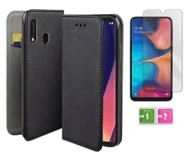 etui-z-klapka-do-samsung-galaxy-a20e-czarny-pokrowiec-kabura-szybka-9h