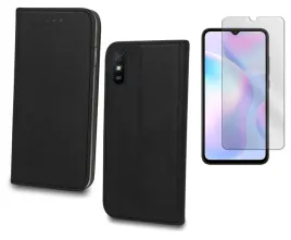 etui-z-klapka-do-xiaomi-redmi-9a-9t-czarny-pokrowiec-obudowa-case-szklo-9h
