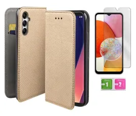etui-z-klapka-do-samsung-galaxy-a14-m14-5g-zloty-case-obudowa-szybka-9h