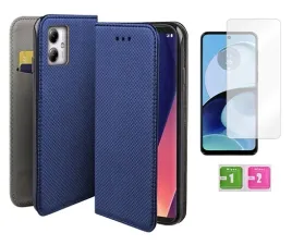 etui-z-klapka-do-motorola-moto-g14-niebieski-smart-magnet-case-szklo-9h