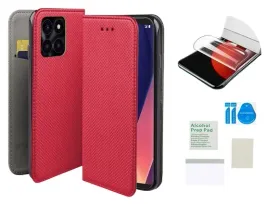etui-z-klapka-do-honor-x6a-smart-magnet-czerwony-case-folia-ochronna-tpu