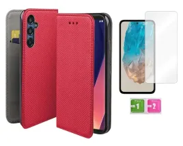 etui-z-klapka-do-samsung-galaxy-m35-5g-czerwony-smart-magnet-case-szklo-9h