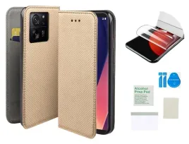 etui-z-klapka-do-xiaomi-13t-zloty-smart-magnet-folia-ochronna-na-ekran-9h