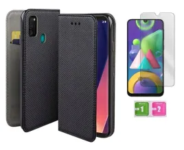 etui-z-klapka-do-samsung-galaxy-m21-czarny-smart-magnet-szklo-na-ekran-9h