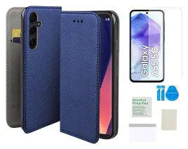 etui-z-klapka-do-samsung-galaxy-a55-5g-magnet-niebieski-folia-ochronna-tpu