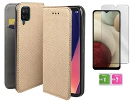 etui-z-klapka-do-samsung-galaxy-a12-m12-zloty-smart-magnet-szklo-na-ekran
