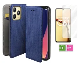 etui-z-klapka-do-realme-c61-niebieski-smart-magnet-case-szybka-na-ekran
