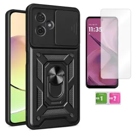 etui-pancerne-do-motorola-moto-g55-5g-slide-ring-czarny-case-szklo-9h