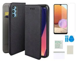 etui-z-klapka-do-samsung-galaxy-a32-4g-smart-magnet-czarny-folia-ochronna