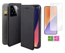 etui-z-klapka-do-xiaomi-15-czarny-smart-magnet-obudowa-szklo-na-ekran-9h