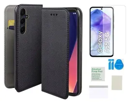 etui-z-klapka-do-samsung-galaxy-a55-5g-magnet-czarny-folia-ochronna-tpu