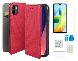 etui-z-klapka-do-xiaomi-redmi-a1-magnet-case-czerwony-folia-ochronna-tpu