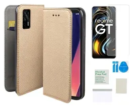 etui-z-klapka-do-realme-gt-5g-zloty-smart-magnet-obudowa-folia-ochronna