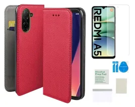 etui-z-klapka-do-xiaomi-redmi-a5-czerwony-smart-magnet-folia-ochronna-tpu