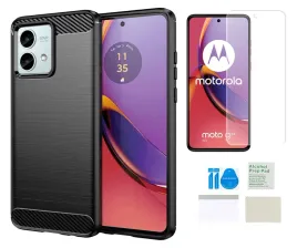 etui-karbon-do-motorola-moto-g84-czarny-case-plecki-obudowa-folia-ochronna