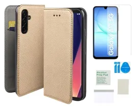 etui-z-klapka-do-samsung-galaxy-a17-5g-zloty-smart-magnet-folia-ochronna