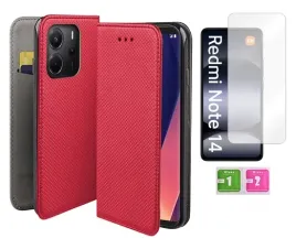 etui-z-klapka-do-xiaomi-redmi-note-14-5g-czerwony-smart-magnet-case-szklo