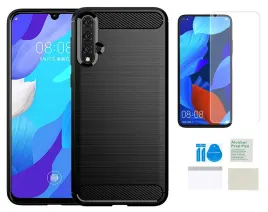 etui-karbon-do-huawei-nova-5t-honor-20-czarny-case-plecki-folia-ochronna