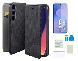 etui-z-klapka-do-samsung-galaxy-s25-fe-czarny-smart-magnet-obudowa-folia