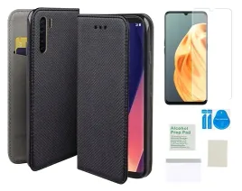 etui-z-klapka-do-oppo-a91-smart-magnet-czarny-pokrowiec-folia-ochronna