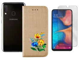 etui-z-klapka-do-samsung-galaxy-a20e-smart-magnet-zloty-wzory-case-szklo
