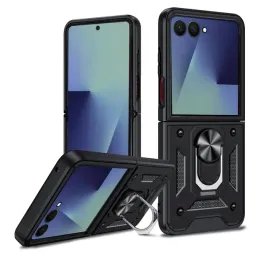 etui-do-samsung-galaxy-z-flip-7-5g-pancerne-slide-ring-czarny-pokrowiec