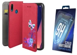etui-z-klapka-do-huawei-p20-lite-magnet-czerwony-wzory-szybka-na-ekran-9h