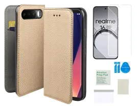 etui-z-klapka-do-realme-16-5g-zloty-kabura-case-folia-ochronna-na-ekran