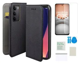etui-z-klapka-do-realme-c75-case-czarny-smart-magnet-folia-ochronna-tpu